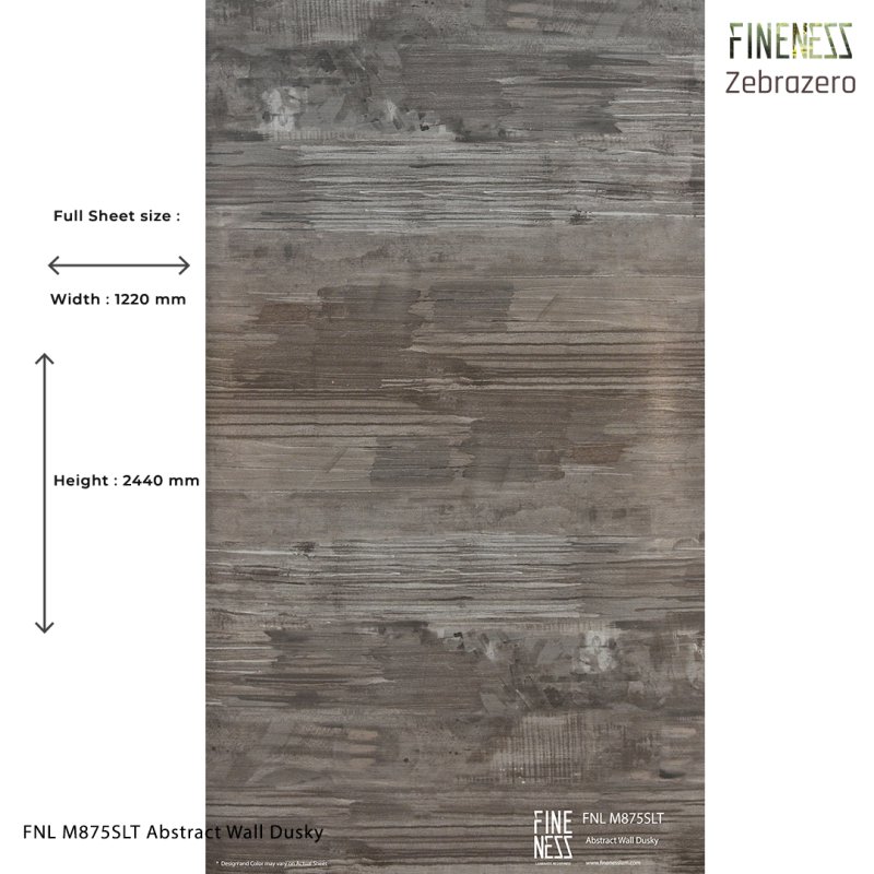 FNL M875SLT HPL Laminate Abstract Wall Dusky Stone Design 0.8MM Thickness