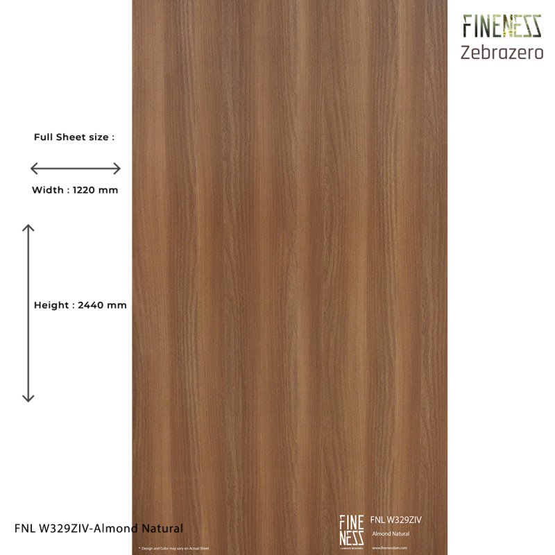 FNL W329ZIV HPL Laminate Almond Natural Wood Design 0.8MM Thickness